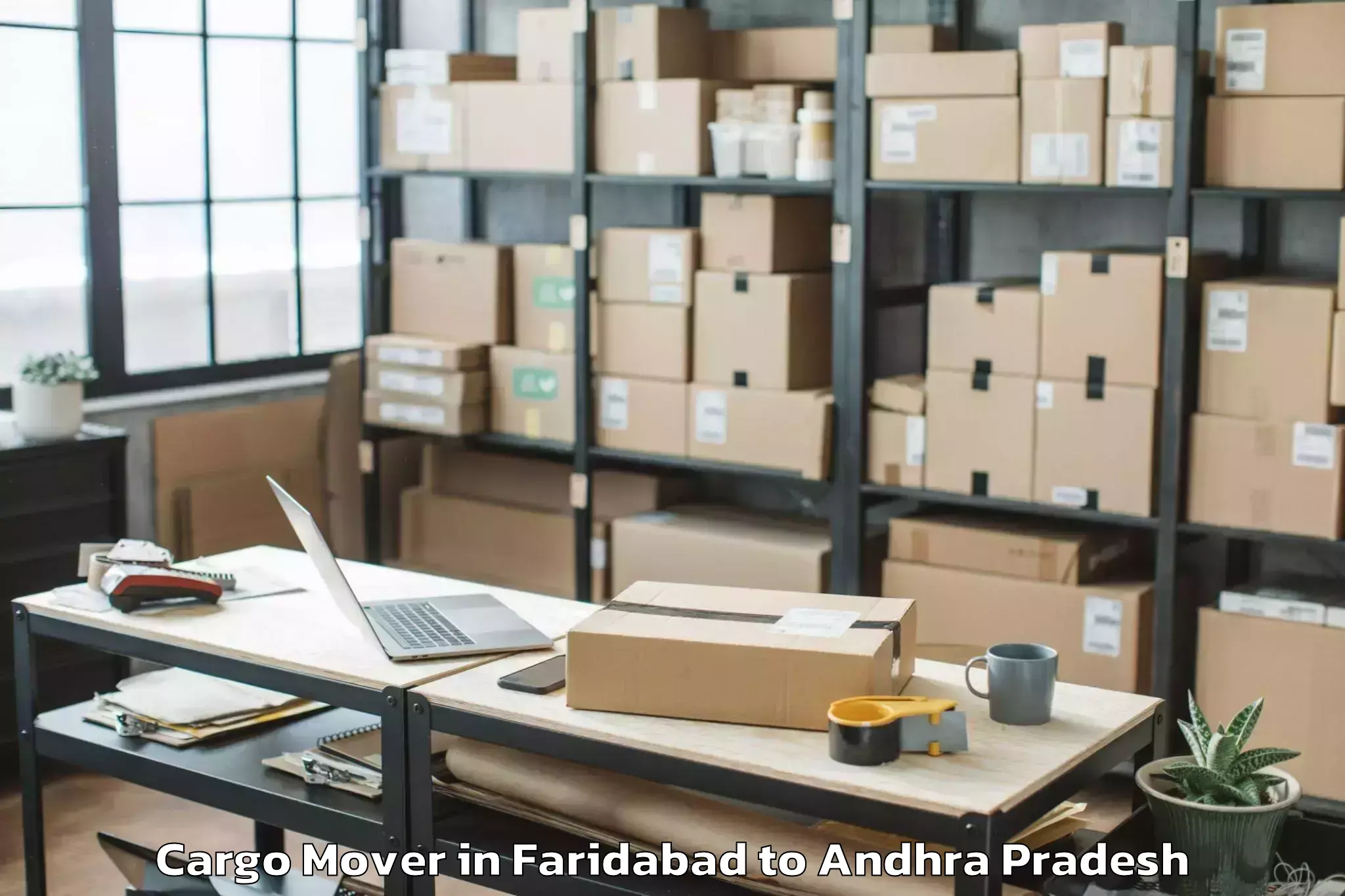 Expert Faridabad to Jaggampeta Cargo Mover